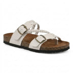 Hayleigh Braided Cork Sandals - Single Buckle