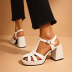 Avalia Lian Woven Leather Heels
