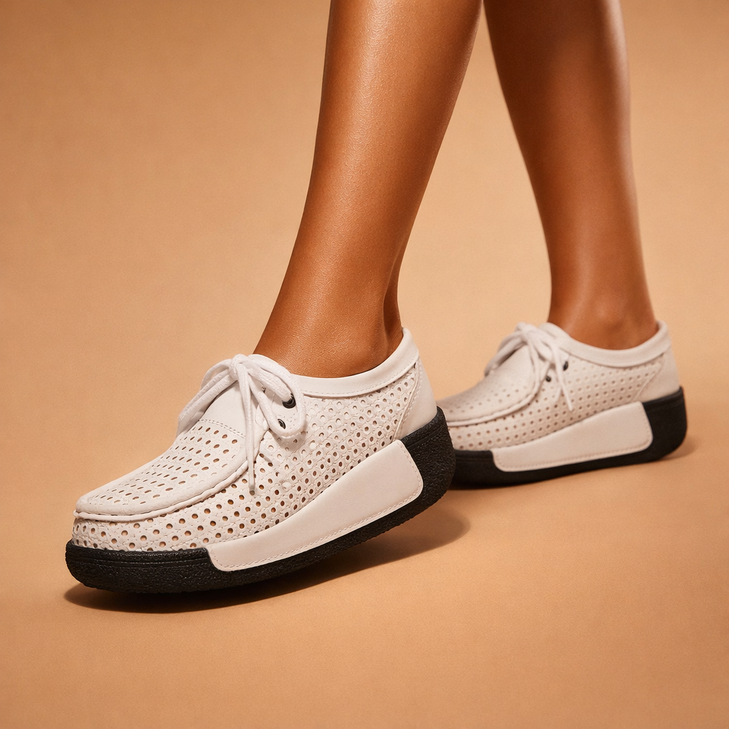 Solena Leather Cushioned Shoes