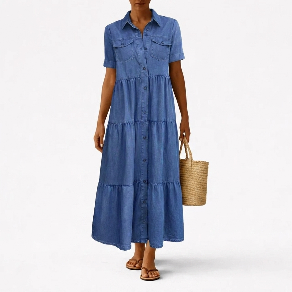 Elizabeth | Button-Front Midi Dress