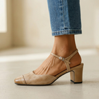 Viora Mae Genuine Leather Heels