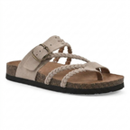 Hayleigh Braided Cork Sandals - Single Buckle