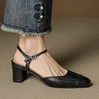 Viora Mae Genuine Leather Heels