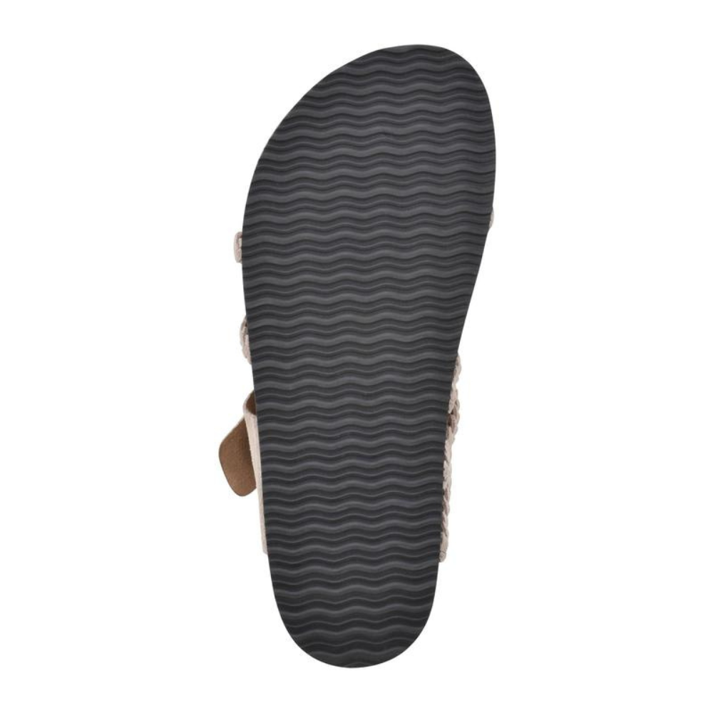 Hayleigh Braided Cork Sandals – Double Buckles