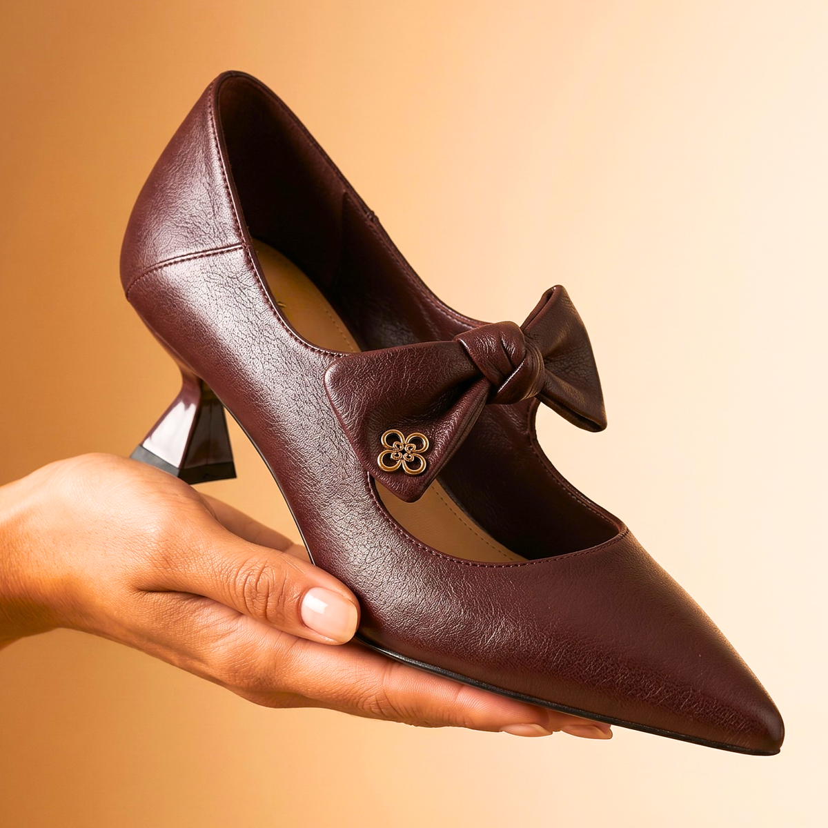 Vetta Sculpted Bow Heels