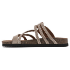 Hayleigh Braided Cork Sandals - Single Buckle