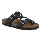 Hayleigh Braided Cork Sandals - Single Buckle