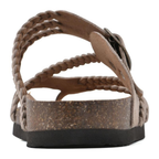 Hayleigh Braided Cork Sandals – Double Buckles