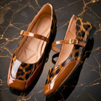 Maribel Leopard Mary Janes