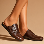 Roslyn Genuine Leather Mules