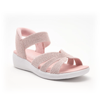 Sequin Knit Wedge Sandals