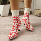 Aria High-Heel Knitted Boots