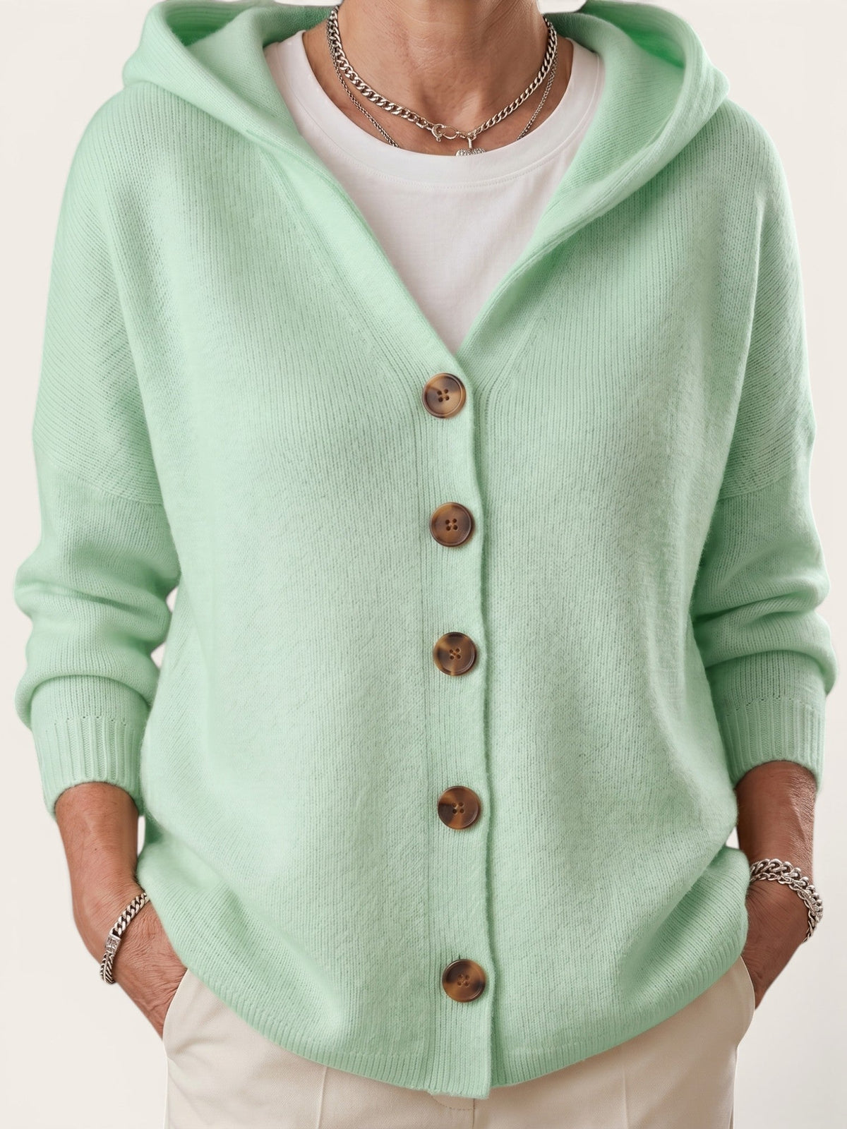 Serena – Soft Knit Hooded Cardigan
