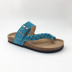Blush - Braided Toe-Post  Slides