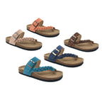 Blush - Braided Toe-Post  Slides