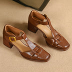 Marseille Leather Strap Heels