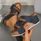 Colette Wedge Sandals