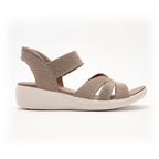 Sequin Knit Wedge Sandals