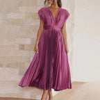 Ellis & Johnson™  | Timeless Pleated Midi Dress