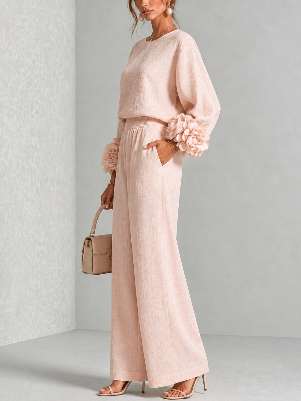 Carys | Floral Cuff Two-Piece Set