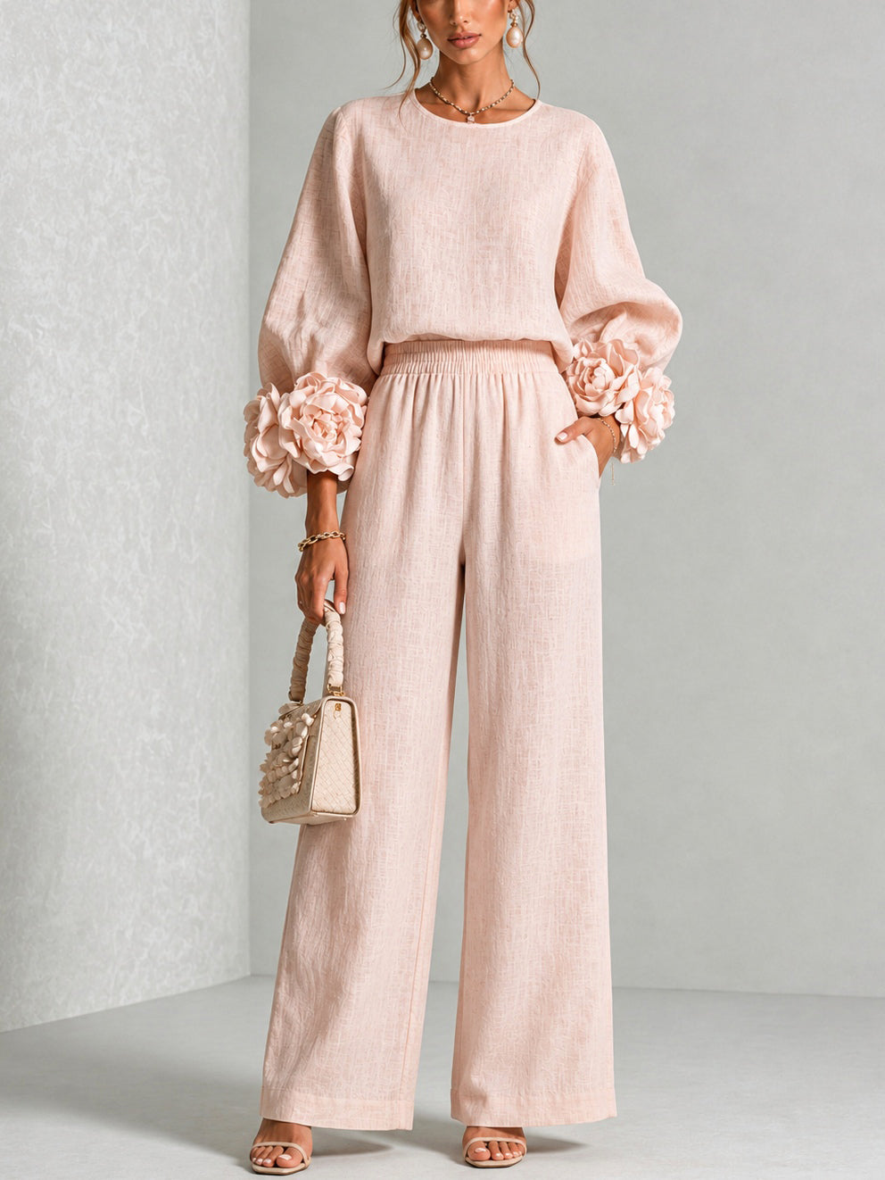 Carys | Floral Cuff Two-Piece Set