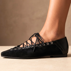 Alessia Leather Flats