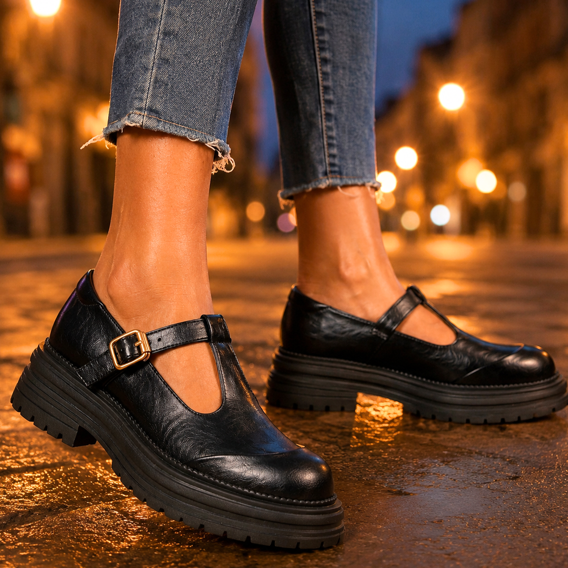Marina Leather Mary Jane Loafers