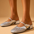 Isabelle Woven Mary Janes