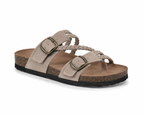 Hayleigh Braided Cork Sandals – Double Buckles