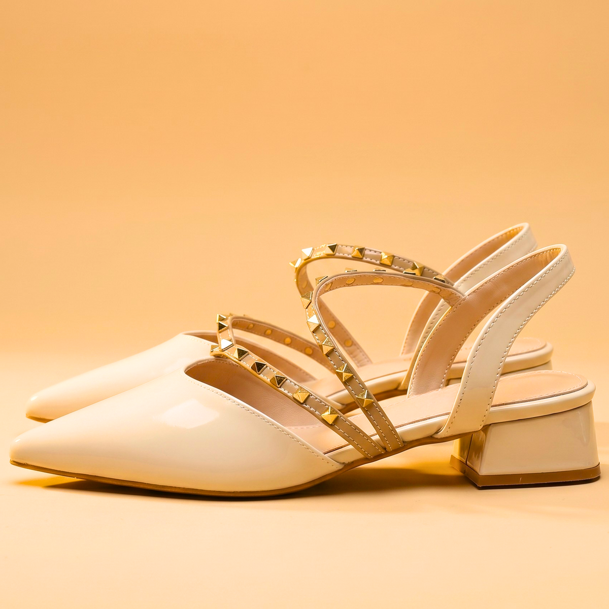 Marcella Vail Studded Slingbacks