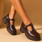 Marina Leather Mary Jane Loafers