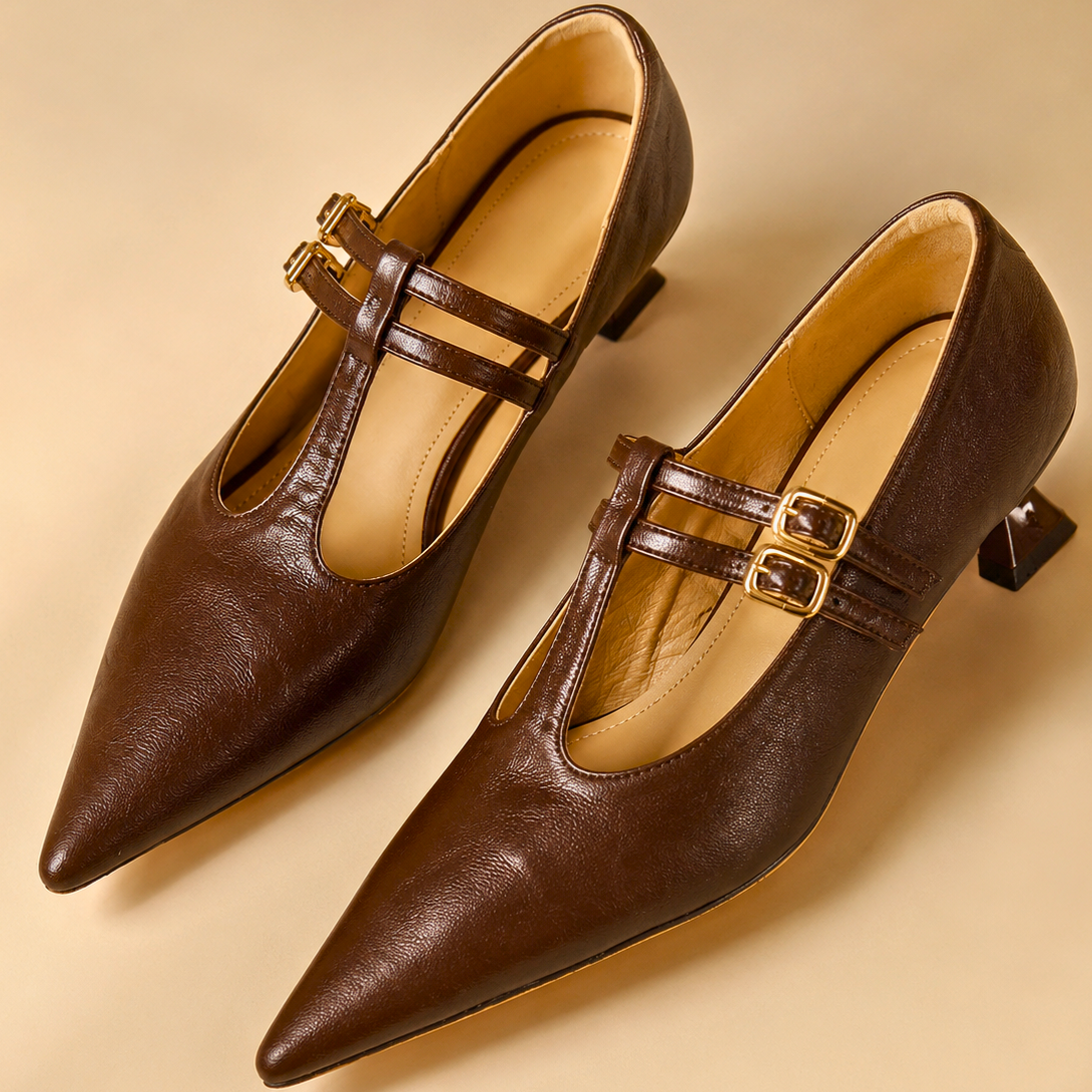 Vivienne Genuine Leather Heels