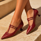 Vivienne Genuine Leather Heels