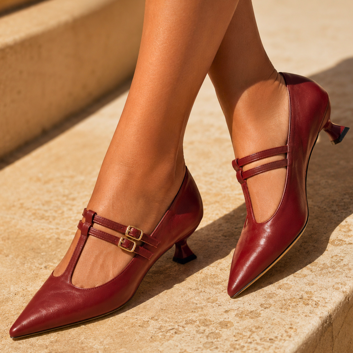 Vivienne Genuine Leather Heels