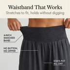 Palazza – Smocked Waist Wide Leg Palazzo Pants