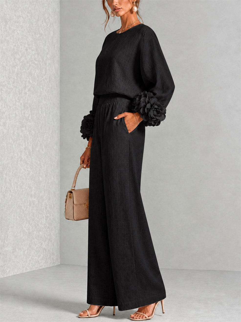 Carys | Floral Cuff Two-Piece Set
