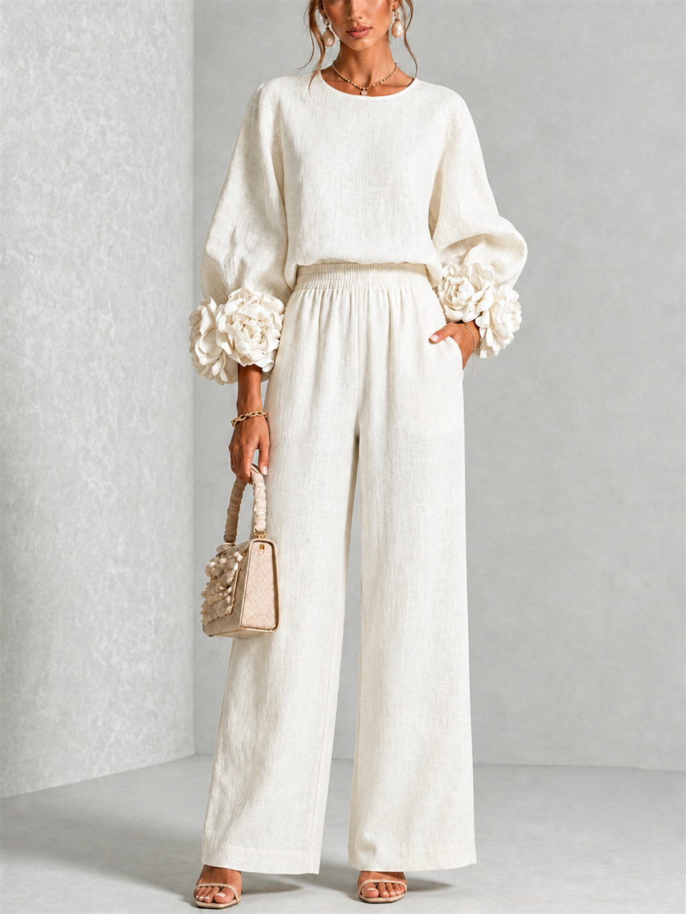 Carys | Floral Cuff Two-Piece Set