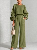 Carys | Floral Cuff Two-Piece Set