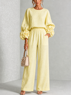 Carys | Floral Cuff Two-Piece Set
